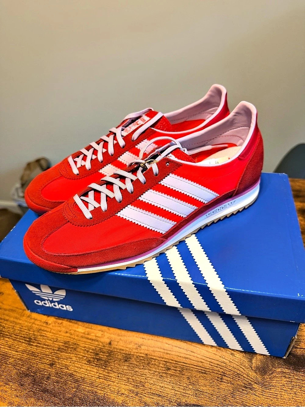 adidas SL 72 OG W Red & White US 9W